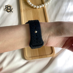Rubber Leopard carved Apple Watch Strap
