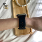 Rubber Leopard carved Apple Watch Strap