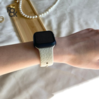 Rubber Leopard carved Apple Watch Strap