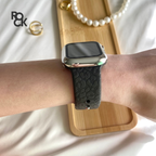 Rubber Leopard carved Apple Watch Strap