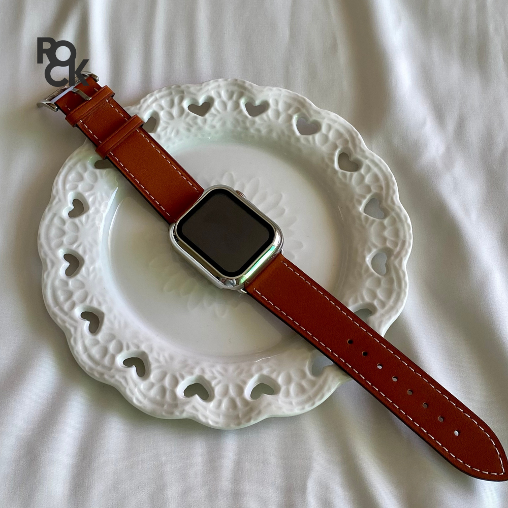 Leather Herm Apple Watch Strap