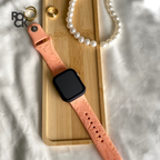Rubber Flowers Carved Apple Watch Strap
