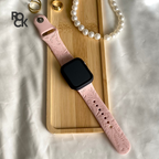 Rubber Flowers Carved Apple Watch Strap
