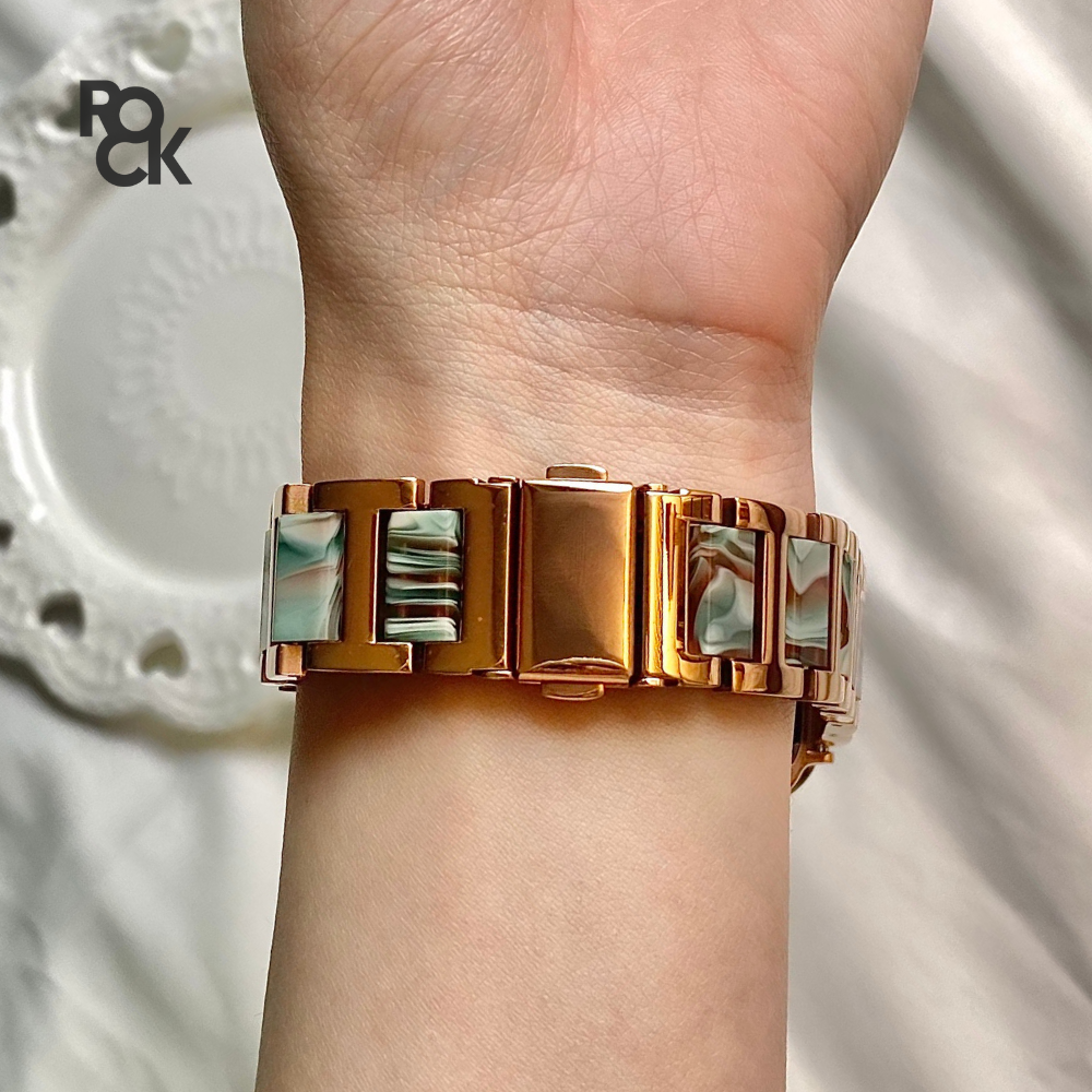 Stainless Steel Resin Apple Watch Strap