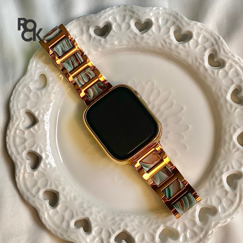 Stainless Steel Resin Apple Watch Strap