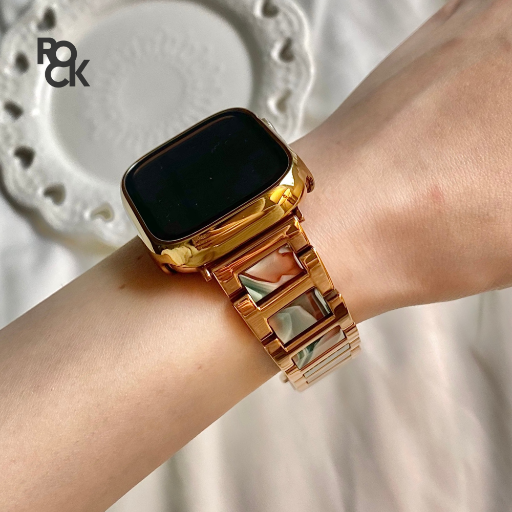 Stainless Steel Resin Apple Watch Strap