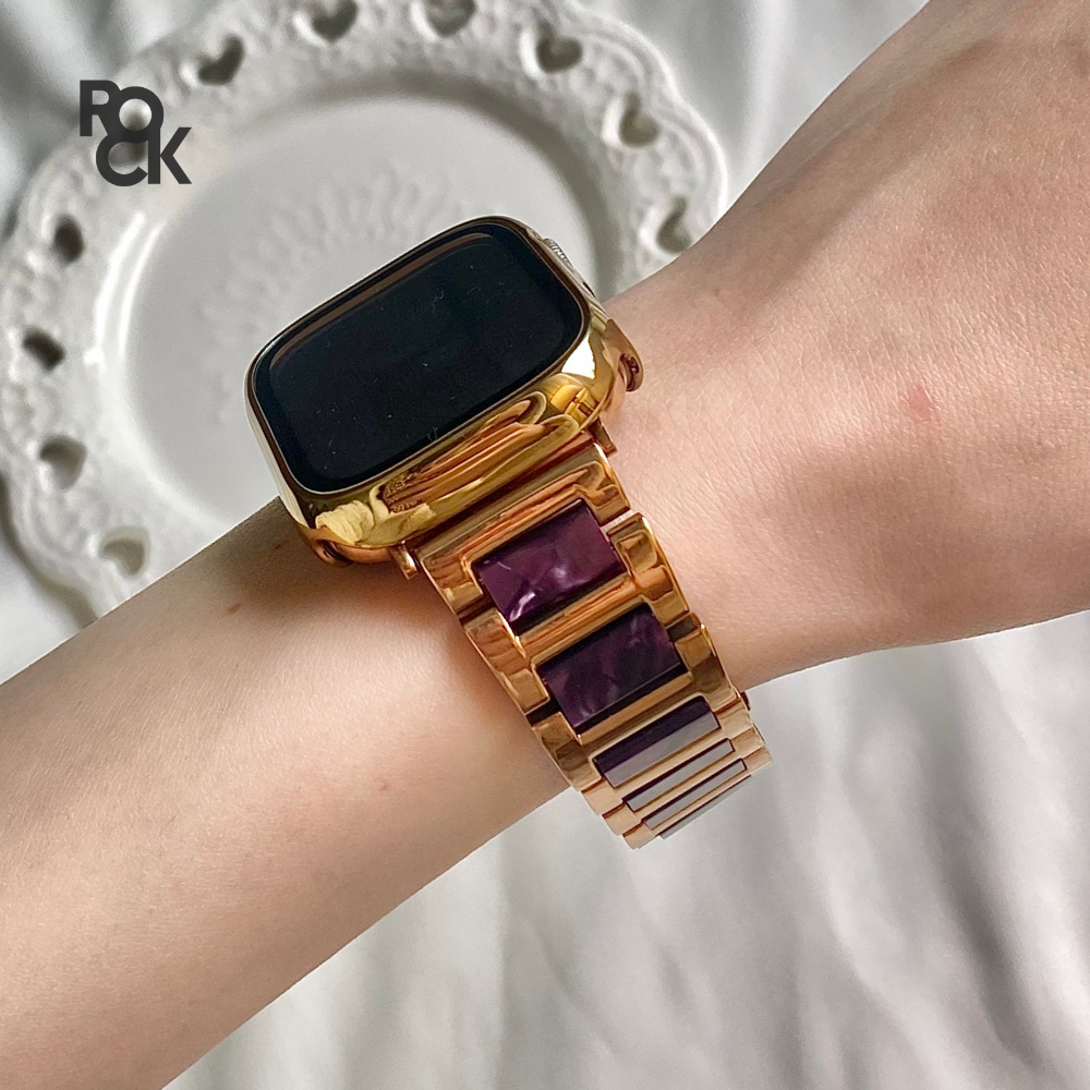 Stainless Steel Resin Apple Watch Strap